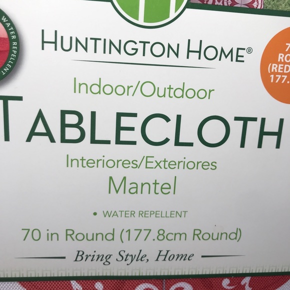 Huntington Home Tablecloth 70” Indoor/Outdoor NWT - Picture 3 of 8